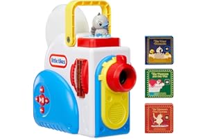 Little Tikes Story Dream Machine Starter Pack with 3 Classic Fairytale Stories - Light, Sound, and Audio Projector for Kids - Includes 3 Stories and 1 Character - For Kids Ages 3+ Years