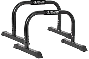 5BILLION FITNESS 5BILLION XXL Parallele Calisthenics Maniglie per Flessioni Push Up Bars Stand - 58*35*35 cm-Home Gym Esercizio Allenarsi Formazione - Buono per Il Tuo Formazione Muscolare - Maniglia di Schiuma (Nero)