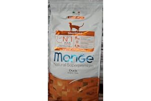 Monge Natural Superpremium Monoprotein STERILISED DUCK, cibo secco per gatti sterilizzati (a base di anatra, basso contenuto di grassi, senza coloranti aggiunti, 10 kg)