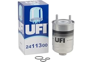 UFI Filters, Filtre Diesel 24.113.00, Filtre à carburant de Remplacement, Adapté aux Voitures, Applicable sur Divers Modèles Renault