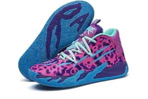 Bolognifi Uniseksowe buty do koszykówki z wysoką cholewką, antypoślizgowa gumowa podeszwa, idealne do treningów i gier na świeżym powietrzu