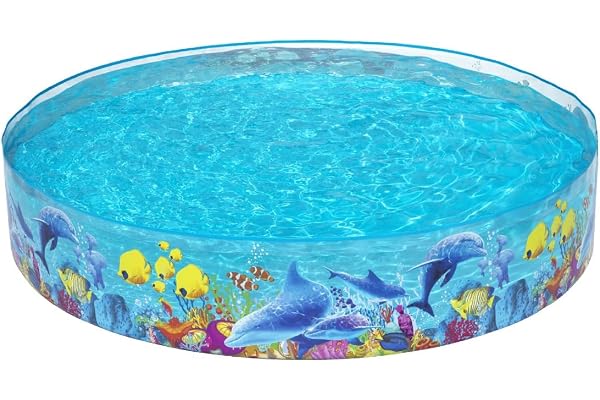 Bestway 55031 Piscine Hors Sol Ronde Fill'n'Fun Odissey 244 x 46 cm Multicolore