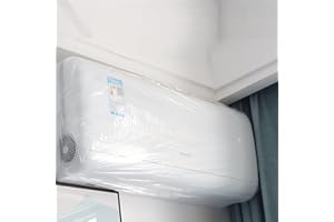 DYBOHF 10 szt. osłona klimatyzatora, jednorazowa osłona klimatyzatora ściennego, ochrona przed kurzem, pyłoszczelna, odporna na wilgoć i owady