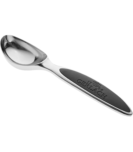 NERTHUS EISPORTIONIERER FIH 1475 – Edelstahl, Ergonomischer Griff, Antihaftbeschichtet, Spülmaschinenfest, Für Eis, Sorbet, Keksteig & Mehr