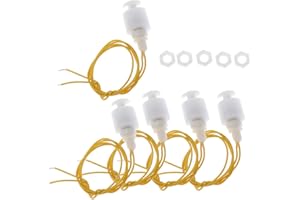 Siwetg Lot de 5 capteurs de niveau d'eau Interrupteur de flotteur vertical Instruments de mesure de flux Outils