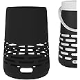 Geekria Silicone Case for Bose SoundLink Revolve+ Waterproof Portable Wireless Bluetooth Speaker, SoundLink Revolve+ Silicone Case Cover with Keychain, Protective Case, Wearable Lightweight (Black)