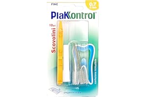 Plakkontrol® scovolini per l'igiene dentale con manico intercambiabile - 0,7 mm, conf. 10 pz, peso confezione: ℮ 14 g