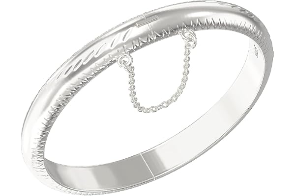 Aeon Bracelet extensible pour bébé en argent sterling 925 | Bijoux pour bébé de 0 à 5 ans | Parfait comme cadeau de baptême pour un garçon ou une fille | Coffret cadeau et polissage, 41mm internal