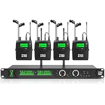Système De Monitoring In-ear Sans Fil LEKATO – 2,4G, Stéréo, Autonomie 30h Avec étui, Compatible 3,5mm, 6,35mm, Type-C