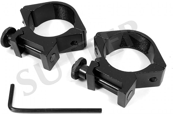 SUTTER Paire de Montage pour Lunettes de visée Forte/Diamètre : ø 30mm / Hauteur : 45mm / pour Rails de Weaver et Picatinny/en Aluminium très Dure