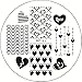 Born Pretty Nail Art Stamping Template Image Plate Love Heart