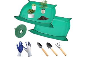 Infreecs Składana mata do roślin, 100 x 100 cm, zestaw narzędzi ogrodowych, mata do prac ogrodowych