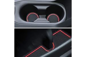 Auovo Anti Dust Mats for Toyota Corolla Hatchback 2019 2020 2021 2022 Accessories Custom Fit Cup Holder Inserts Door Liners (11pcs/Set) (Red)