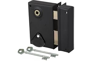 Bricard - Serrure en applique à fouillot Verticale Ouvrant Droite avec clés à gorges Axe 40 mm