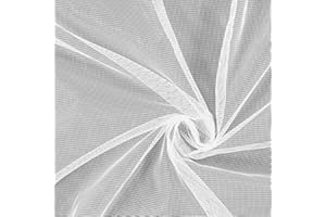 BNG Tulle Moustiquaire pour Porte Rideaux FENETRES, Découpable (Blanc 150 X 300CM)