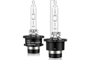 Erato D4S Xenón HID Bombillas para Coche, 6000K 35W Blanco Frío Diamante Bombilla Xenarc Descarga de Xenón 12V Reemplazo Kit de Conversión HID Ultra Brillante Mejora de Faros Impermeable, 2 Lámparas