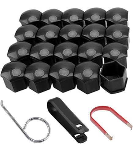 Hawpasy Lot De 25 Capuchons De Vis De Roue De 17 Mm, Bouchons