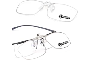 TERAISE Lunettes de lecture à clipser Lunettes de lecture à clipser pour hommes et femmes Lecteurs de mode avec étui à lunettes portable