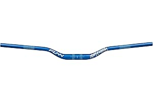 Funn Upturn Guidon de VTT à haute élévation avec collier de serrage de 31,8 mm et largeur de 785 mm, guidon en alliage léger et durable pour vélo MTB et BMX, élévation de 40 mm (Bleu)