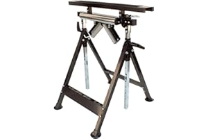 Multifonction Tréteau de travail, rouleau, hauteur réglable, VTools, sciage