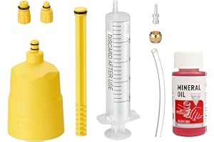 Mikiuly Kit di Spurgo Freni,Kit Spurgo Freni Bici,Kit di Spurgo Freni Bici MTB a Disco Idraulico,Kit Spurgo Freni,per Shimano, MAGURA, TEKTRO,Compreso 60 ml Olio Freni Minerale ad Alte Prestazioni