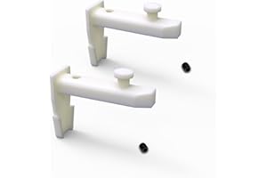 Sintrix Fab 2 tappi terminali con vite, compatibili con binari per tende IKEA VIDGA, ricambio per parte n. 146964/146965, fermi flessibili per binari per tende, per camper, doccia e finestre