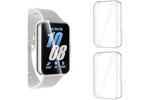 KIKISML 2 PCS Screen Protectors Compatible with Samsung Galaxy Fit 3, Full Protective Ultra Slim Soft TPU Case Cover Compatible with Samsung Galaxy Fit 3 (Clear, Clear)