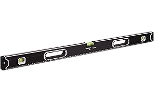 MIVOS - Niveau à bulle en aluminium 100 cm avec système magnétique et boîtier en aluminium - Niveau à bulle à 3 libellules - Haute précision - Niveau à bulle magnétique