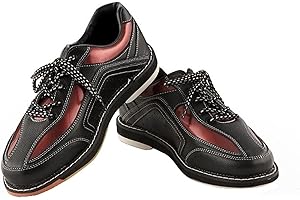 Blissbuilt Hommes Chaussures De Bowling,Chaussures de Bowling pour Femme,Chaussures D'entraînement De Bowling,léger en Cuir véritable Respirant,avec Semelle Interchangeable,pour droitiers et gauchers