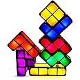 IHONYI Table Lamp DIY Tetris Puzzle Night Light Creative Stackable Bedroom Desk Lamp Kids Puzzle Toy Home Office Decor