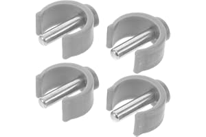 FRCOLOR 1 Set Accessori Per Stampelle Supporto Per Guide Di Sicurezza Per Wc Perno Di Bloccaggio Del Da Passeggio Clip Per Stampelle Mediche Fibbia Di Canna Grey Addominali 4 Pz