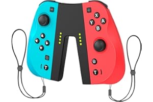 Newfun Switch Controller, Set of 2 Wireless Controllers for Switch/OLED/Lite with Motion Control, 6-Axis Gyroscope, Dual Vibration, Wake-Up,Turbo Function