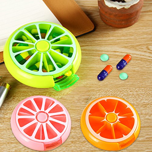 Cadillaps 7 Tage Medikament Box Tablettendose Vitamin Aufbewahrungsbox Pillendose - 8