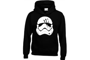 JLB Print Storm Trooper Slashed Helmet Sci Fi Movie Film Inspired Premium Quality Unisex Hoodies for Men, Women and Teens