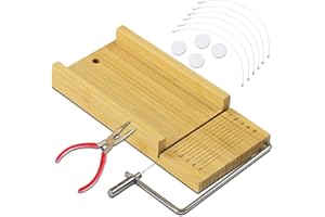 ATB-GIFT Taglierina di Sapone, Taglierina per Handmade Sapone, Utensili da Taglio di Sapone Con pinze ad ago + 3 fili di ricambio