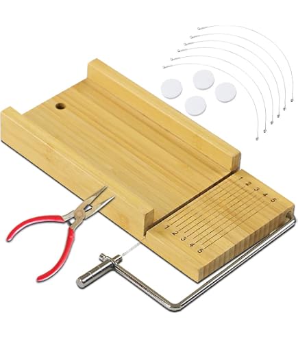 PH PandaHall Tagliasapone In Legno Regolabile - Scatola Per Taglio Sapone Artigianale, Candele - 25x11.5x8.5 Cm