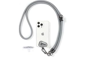 project-cb Handy Umhängeband 1,Handyband Pads 2,Universelles Verstellbares Handy Trageband,Umhängen,PUmhängen für den Hals,Handy Lanyard,Handy Anhänger(Grau)