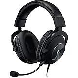 Logitech G Pro X Gaming Wired Over Ear Headphones with Mic Blue Voice DTS Headphone:X 2.0, 50Mm Pro-G Drivers, 2.0 Surround S