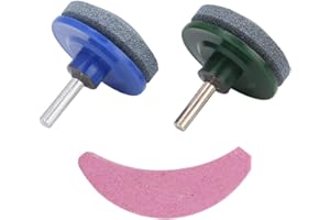 BOXWIZARD 3 Stück Rasenmäher Schärfer Universal Messerschärfer Multifunktionaler SchäRfwerkzeug MesserschäRfer Lawn Mäher Trimmer Blade Spitzer Schärfen Steinwerkzeug Gartenzubehör