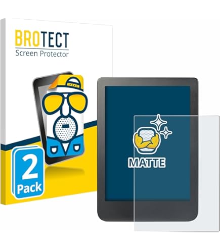 BROTECT 2 Stuks Antireflecterende Beschermfolie voor Kobo Clara HD (6) / BW /Colour Anti-Glare Screen Protector, Mat, Ontspiegelend BROTECT 2 Stuks Antireflecterende Beschermfolie voor Kobo Clara HD (6) / BW /Colour Anti-Glare Screen Protector, Mat, Ontspiegelend