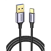 UGREEN USB C Cable USB 3.0 5Gbps 3A Fast Charging Braided Nylon (1M) | USB A, Type C, Compatible with iPhone 18 Pro Max 17 16