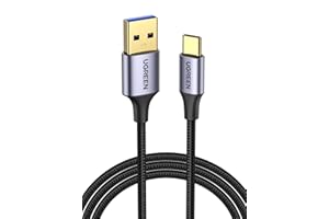 UGREEN USB A to USB C 3.0 Cable 1m, 5Gbps Data Transfer Type C Fast Charging Cable Compatible with Galaxy S25 Ultra,iPhone 17-15, Note 20 Ultra, Huawei P70 Pro, iPad Mini 7/Switch/PS5 Controller