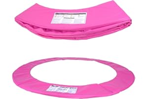 Cubierta flexible Ultrapower Sports, cubierta para cama elástica (244 cm – 305 cm – 366 cm), marco acolchado rosa/verde/de colores, PVC resistente a los rayos UV