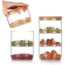 Lot De 12 Pots à épices En Verre Avec Couvercle Bambou – 125 Ml, étiquettes Ardoise – Pour épices, Herbes, Thé