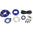 Rockville RWK01 0 Gauge Complete Car Amp Wiring Installation Wire Kit w/RCA's,Black