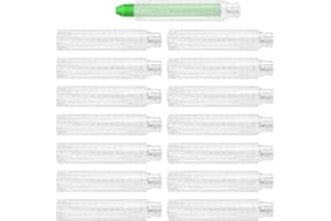 Porta Tizas Pizarra, ZIJANG 15 Piezas Porta Tizas Infantil, Portatizas Profesor, Porta Tizas Ajustable, a Prueba de Polvo, Sin Manos Sucias, Apto para Profesores, Niños, Estudiantes