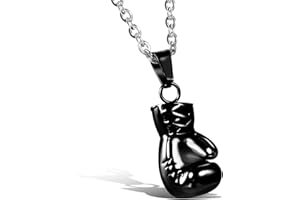 OIDEA Collana per Uomo Collana in Acciaio Inox con Pendente Boxe guantoni,Colore a Scelta