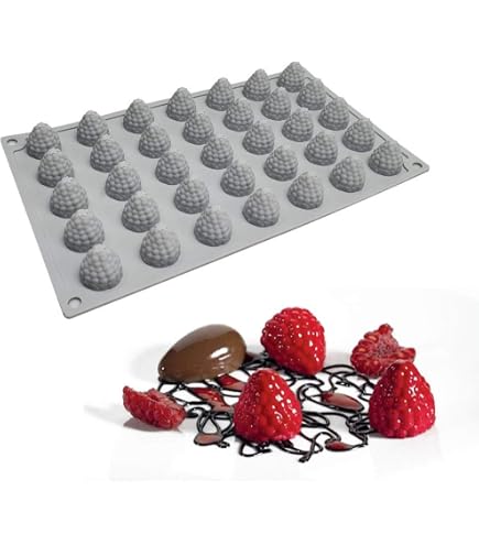 Moule à Gâteau En Silicone 6 Cavités - Résistant Haute Température, Pour Mousse Au Chocolat, Framboise, Dimensions 20x17x5 Cm (pâtisserie DIY)
