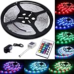 LED Strip Licht Streifen 5m Band Leiste mit 300 LEDs (SMD 3528) inkl. Netzteil & Fernbedienung