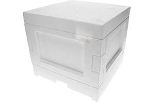 GERMEROTT BIENENTECHNIK Mini Plus Beute mit 2 Fluglöchern und OHNE Rahmen ideal für die Königinnenzucht oder um eine Königin zu überwintern